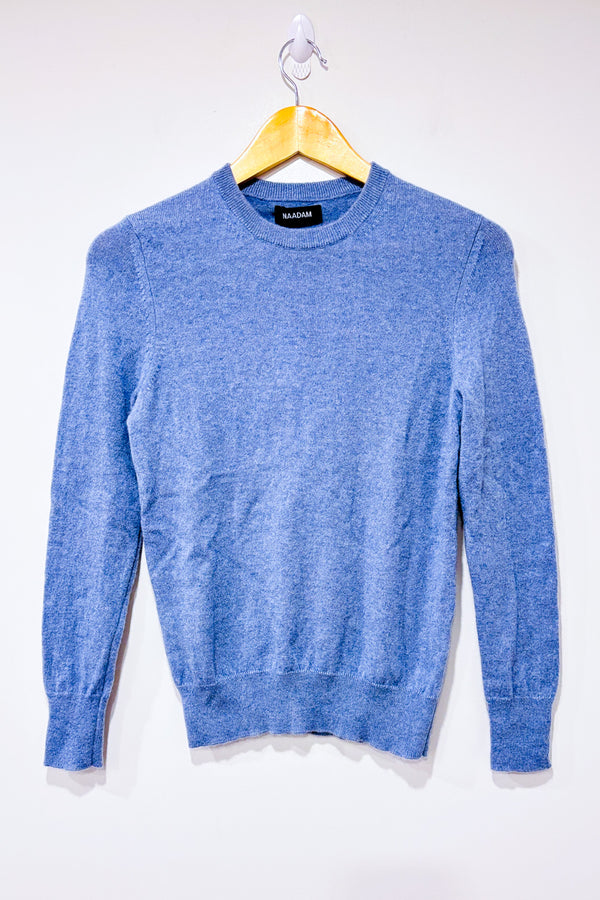 Chandail en cachemire bleu poudre (s)* seconde main - NAADAM- La Penderie du Paradis