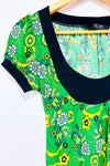 Haut vert fleuri (s) seconde main - HKR Collections- La Penderie du Paradis