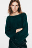 Chandail ample vert forêt en tricot*