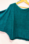 Chandail ample vert forêt en tricot* seconde main - H&M- La Penderie du Paradis