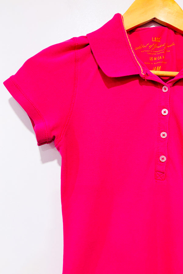 Polo rose seconde main - H&M- La Penderie du Paradis