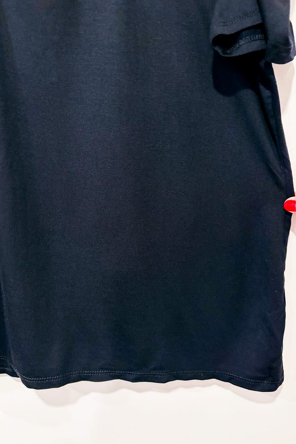 Haut noir aux épaules dénudées avec détails blancs seconde main - Melanie Lyne- La Penderie du Paradis