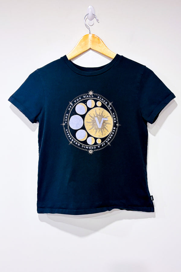 T-shirt noir ''Vans of the Wall'' avec lunes seconde main - Vans- La Penderie du Paradis