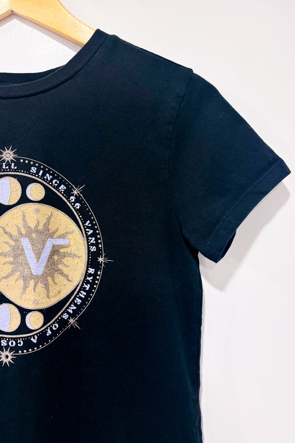 T-shirt noir ''Vans of the Wall'' avec lunes seconde main - Vans- La Penderie du Paradis