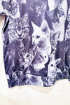 Chandail crewneck gris avec chats seconde main - SHEIN- La Penderie du Paradis