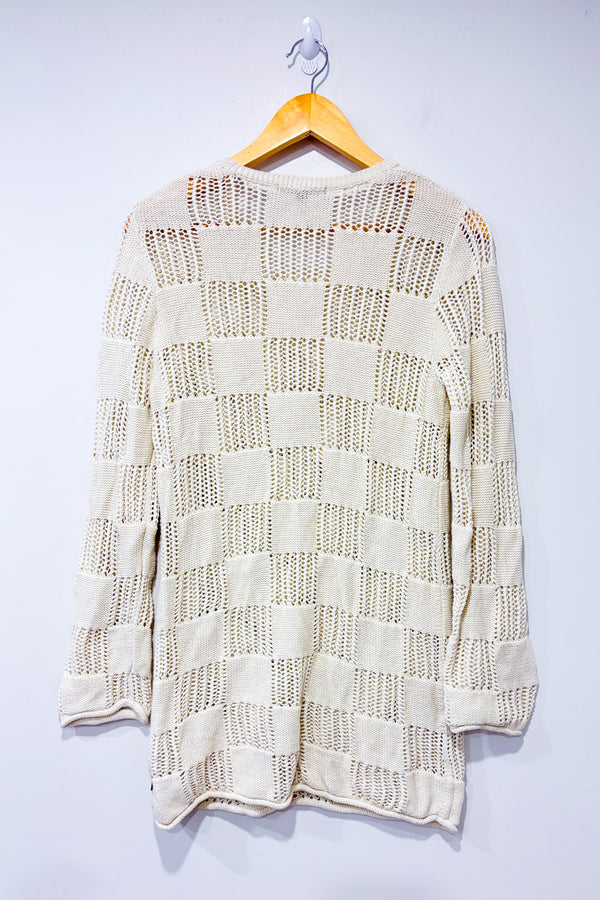 Tunique beige en tricot seconde main - Vans- La Penderie du Paradis