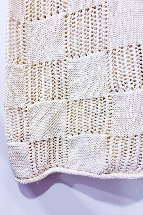 Tunique beige en tricot seconde main - Vans- La Penderie du Paradis