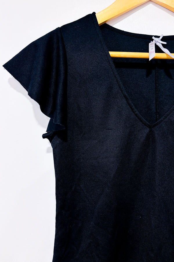 Haut noir avec manches fluides seconde main - Autres- La Penderie du Paradis