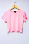 T-shirt court rose seconde main - Forever21- La Penderie du Paradis