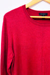 Chandail en tricot léger rouge vin* seconde main - Tribal- La Penderie du Paradis