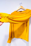Haut safran fluide seconde main - SFW Suitable for Work- La Penderie du Paradis