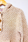 Chandail beige en laine épaisse seconde main - Roots- La Penderie du Paradis
