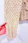 Chandail beige en laine épaisse seconde main - Roots- La Penderie du Paradis