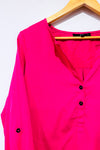 Blouse rose satinée fluide seconde main - Bedo- La Penderie du Paradis
