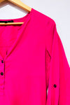 Blouse rose satinée fluide seconde main - Bedo- La Penderie du Paradis