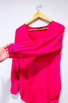 Blouse rose satinée fluide seconde main - Bedo- La Penderie du Paradis