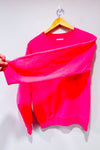 Chandail crewneck rose néon ''herbivore'' seconde main - La Maison Pony- La Penderie du Paradis