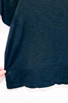 T-shirt noir basique seconde main - Cleo Petite- La Penderie du Paradis