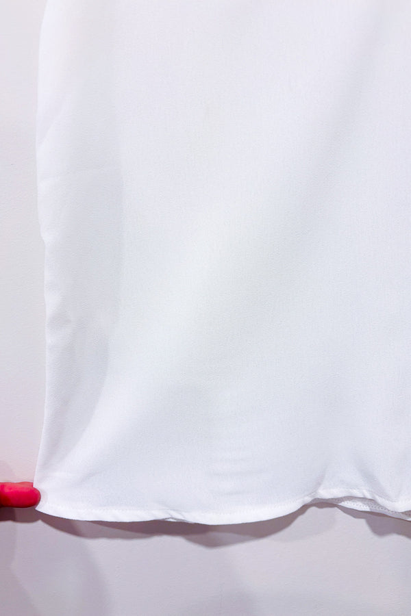 Haut blanc avec dentelle seconde main - Autres- La Penderie du Paradis