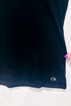 T-shirt noir basique seconde main - Calvin Klein- La Penderie du Paradis