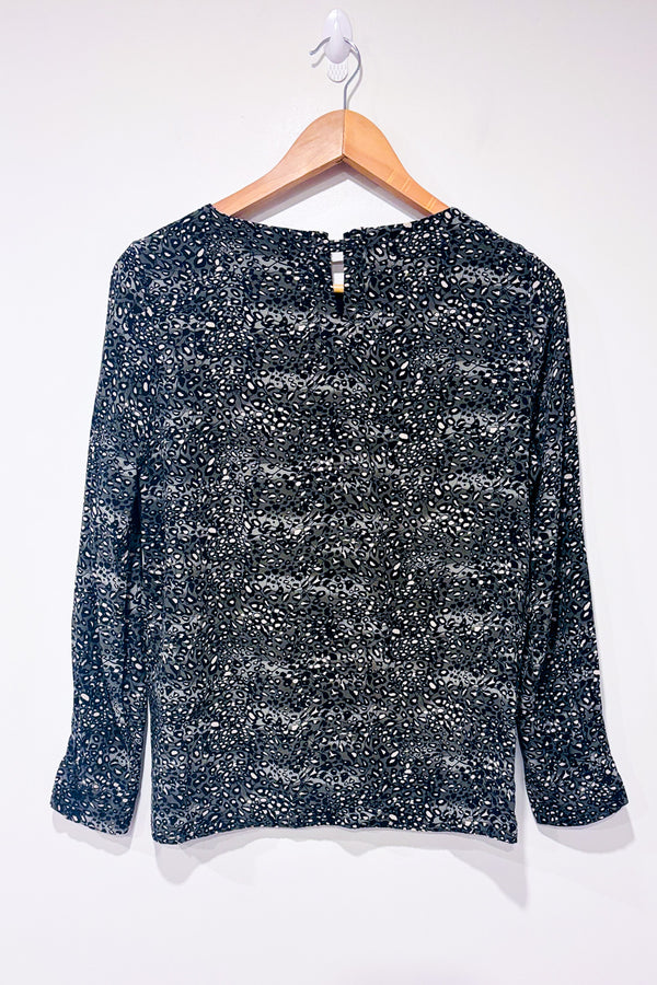 Blouse verte à motifs* seconde main - One Step- La Penderie du Paradis