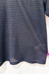 T-shirt noir texturé semi-transparent seconde main - Dazy- La Penderie du Paradis