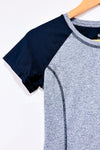 T-shirt sport gris et noir seconde main - Athletic Works- La Penderie du Paradis