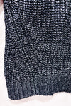 Chandail en tricot noir et argent métallisé* seconde main - Dynamite- La Penderie du Paradis