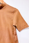 T-shirt taupe à col montant seconde main - Tag- La Penderie du Paradis