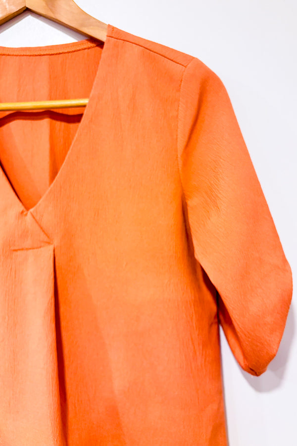 Haut orange seconde main - SHEIN- La Penderie du Paradis