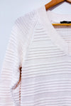 Chandail beige en tricot texturé seconde main - Tag- La Penderie du Paradis
