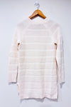 Chandail beige en tricot texturé seconde main - Tag- La Penderie du Paradis