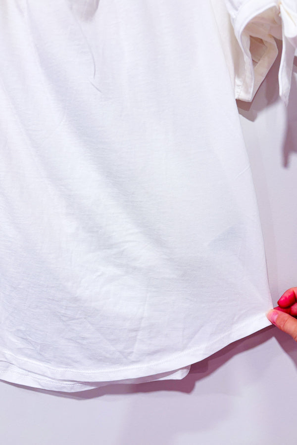 Haut blanc à épaules dénudées* seconde main - H&M- La Penderie du Paradis