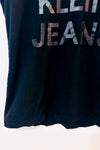 T-shirt noir basique seconde main - Calvin Klein- La Penderie du Paradis