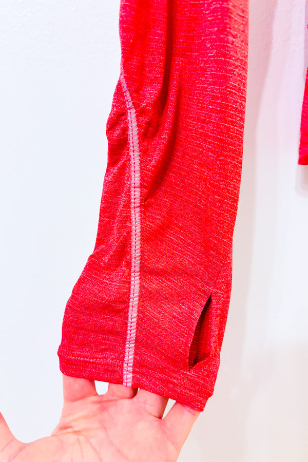 Chandail sport rose-corail seconde main - Running Room- La Penderie du Paradis
