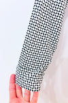 Blouse noire et blanche à motifs seconde main - RW&CO.- La Penderie du Paradis