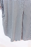 Blouse noire et blanche à motifs seconde main - RW&CO.- La Penderie du Paradis