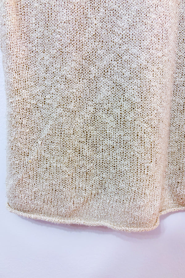 Chandail crème en maille seconde main - Zara- La Penderie du Paradis