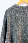 Haut ample vert en tricot avec franges seconde main - AE Sports and co.- La Penderie du Paradis