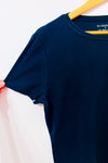 T-shirt basique marine seconde main - Liz Claiborne- La Penderie du Paradis