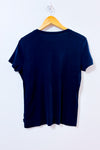 T-shirt basique marine seconde main - Liz Claiborne- La Penderie du Paradis