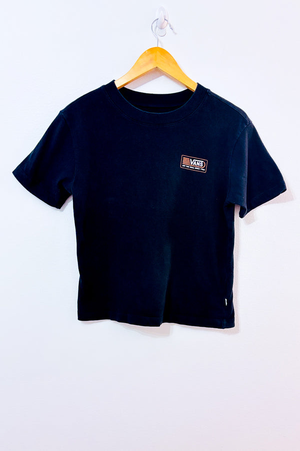 T-shirt classique noir avec logo seconde main - Vans- La Penderie du Paradis