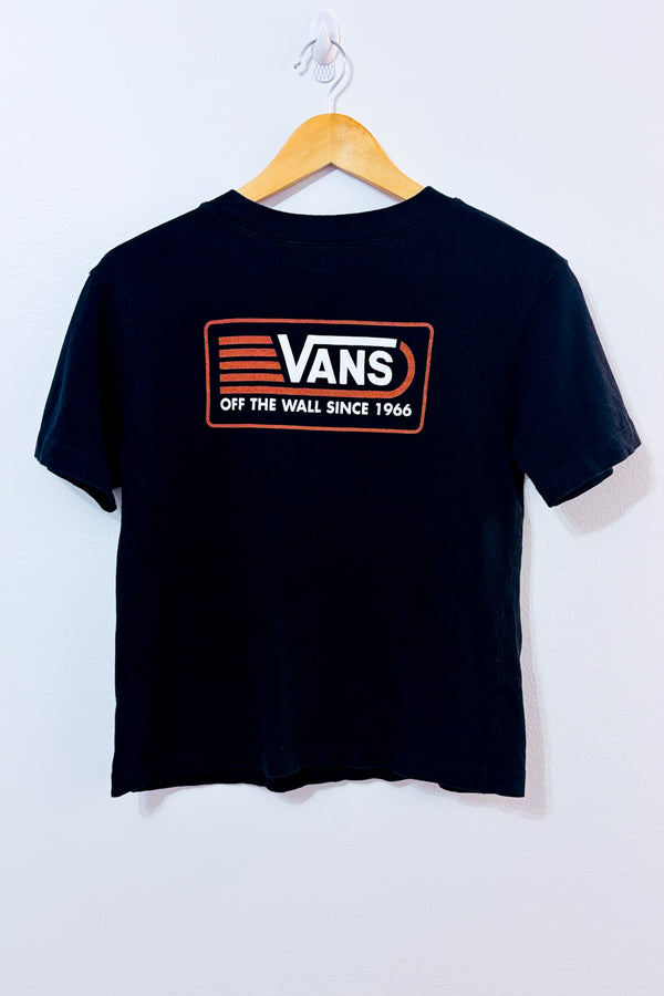 T-shirt classique noir avec logo seconde main - Vans- La Penderie du Paradis