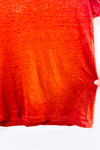 T-shirt court basique orange brulé seconde main - Mango- La Penderie du Paradis