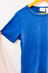 T-shirt bleu basique seconde main - Liz Claiborne- La Penderie du Paradis