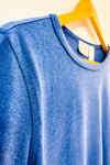 T-shirt bleu basique seconde main - Liz Claiborne- La Penderie du Paradis
