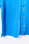 Haut turquoise à boutons seconde main - Miss Aly- La Penderie du Paradis