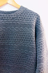 Chandail ample gris texturé seconde main - Dailystory- La Penderie du Paradis