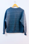 Chandail ample gris texturé seconde main - Dailystory- La Penderie du Paradis