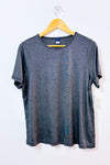 T-shirt argent scintillant à manches courtes* seconde main - Old Navy- La Penderie du Paradis